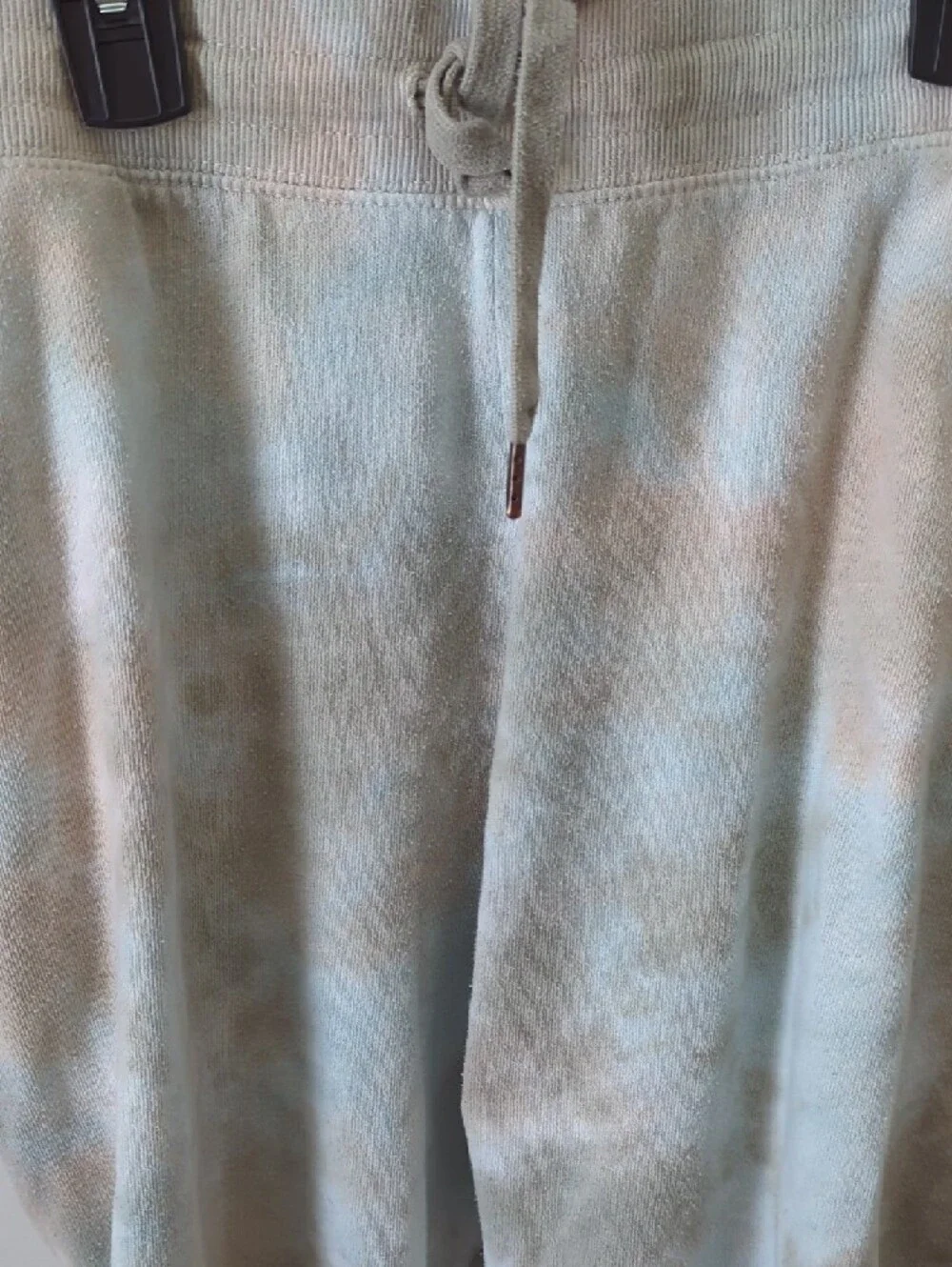 Old Navy Women'sTie-Dye Joggers in Light Blue & Tan - Picture 3 of 4